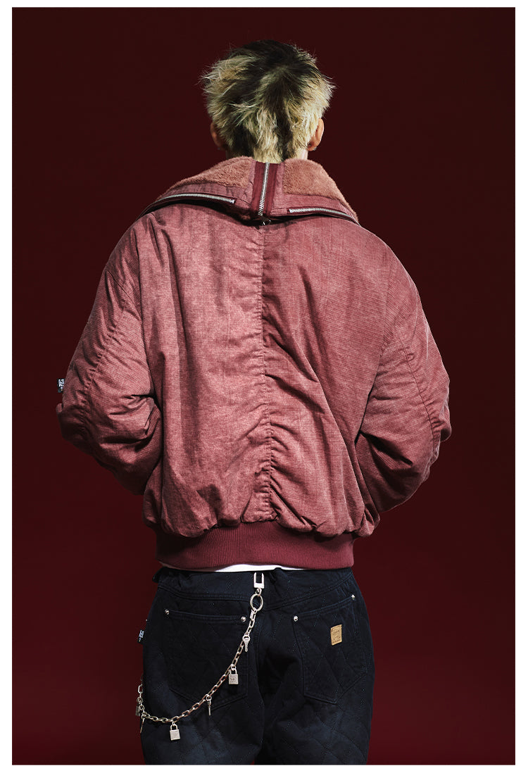 Remedy Multi Zipper Reversible MA-1 Bomber Jacket
