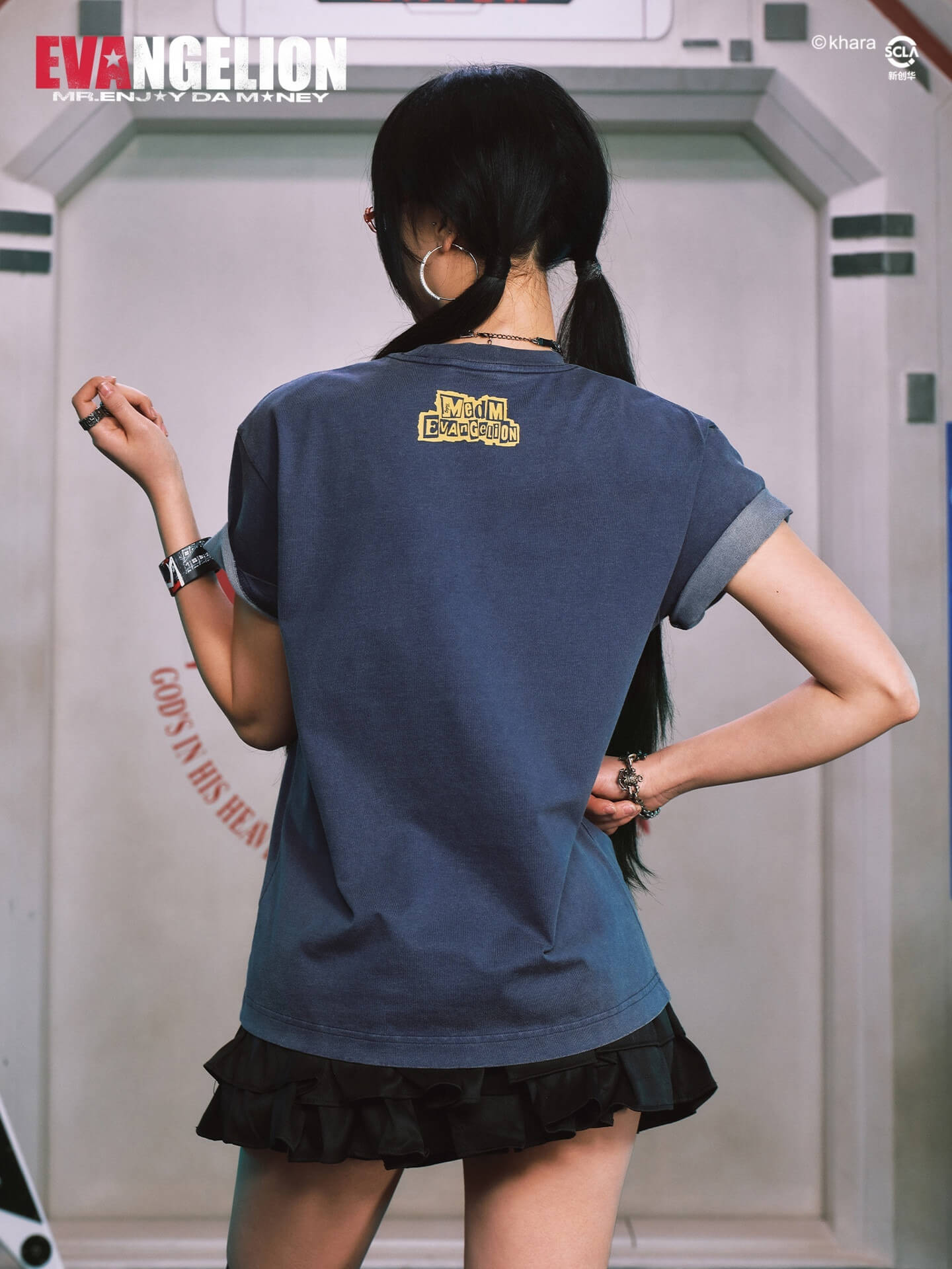 MEDM x EVA NEVER END Washed Unit Graphic Tee