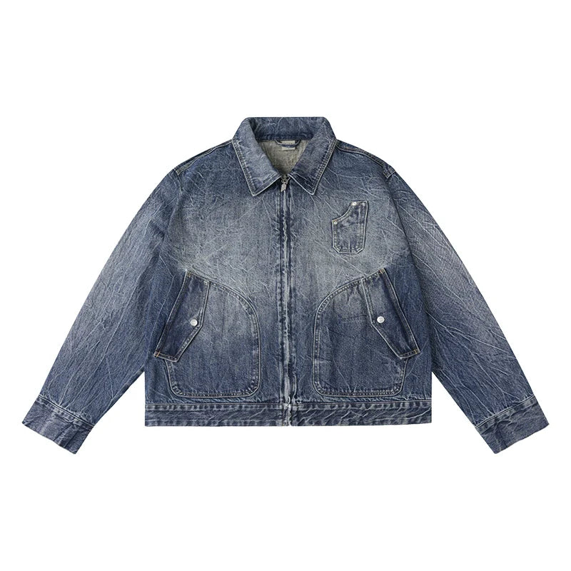 Labt Lightning Grain Washed Denim Jacket