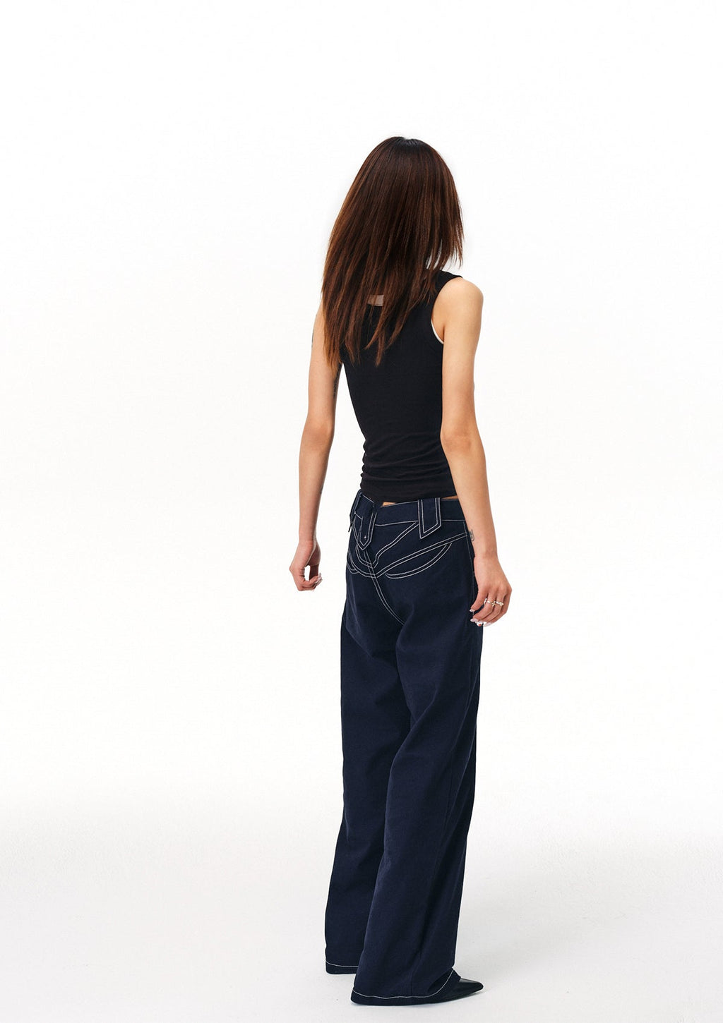 EVILKNIGHT(EK) Devil Eye Structured Canvas Pants