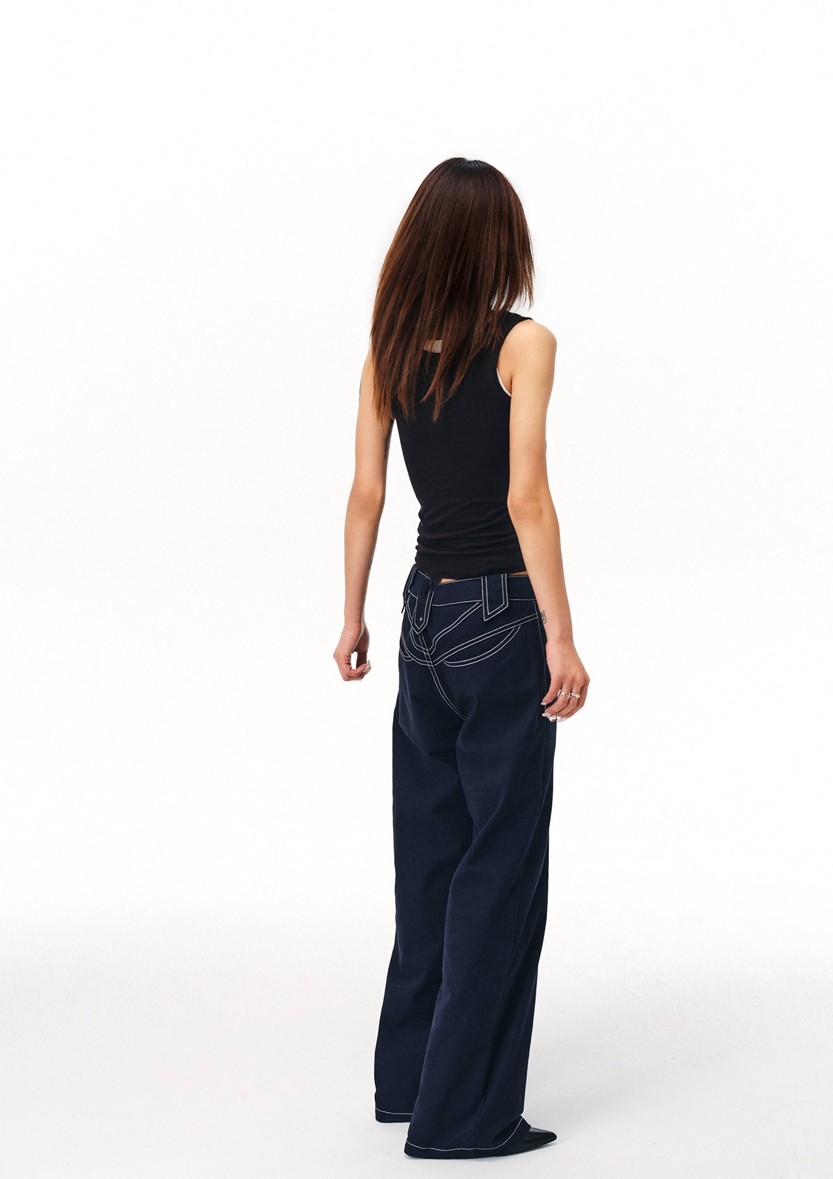 EVILKNIGHT(EK) Devil Eye Structured Canvas Pants