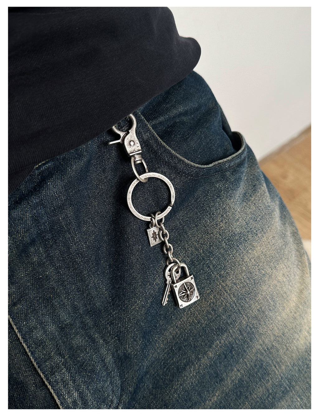 Remedy Key Lock Metal Keychain