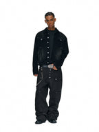 ANTIDOTE Distressed Washed Corduroy Work Jacket