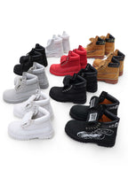 KARMANISTIC Nubuck Leather Embroidered Work Boots