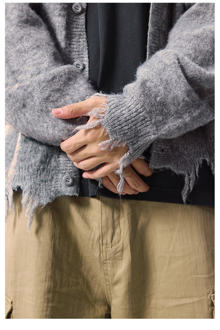 Remedy Distressed Knit Cardigan