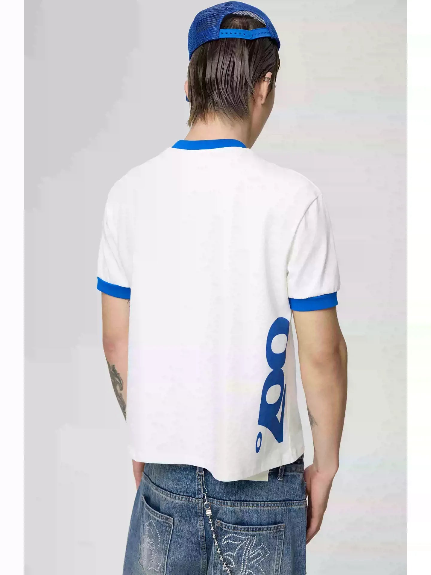 KARMANISTIC Color Block Vintage Design Tee