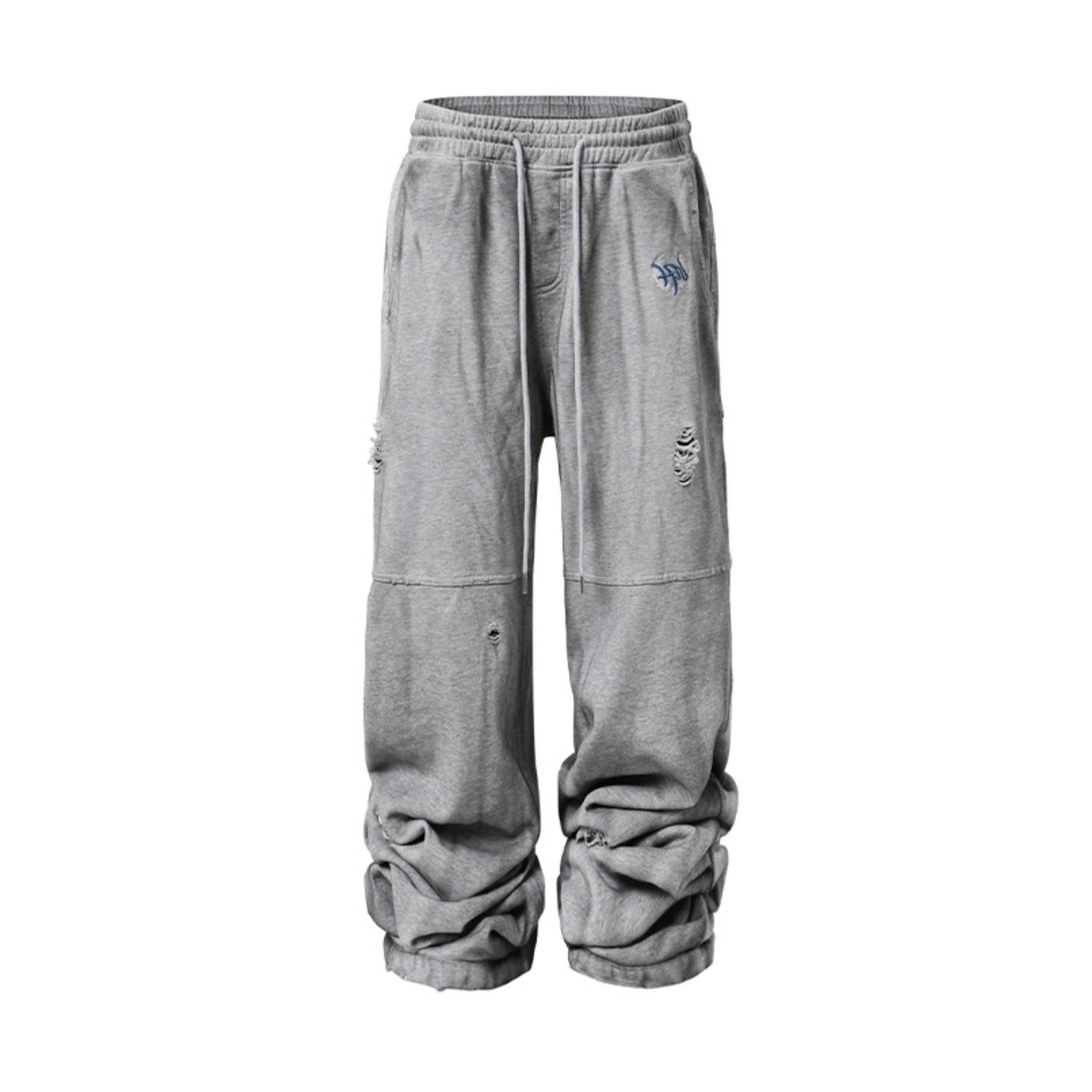 KARMANISTIC Distressed Flag Print Jogger Sweatpants
