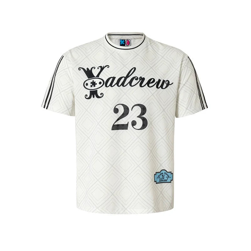 YADcrew Diamond Pattern Football Jersey