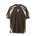 F2CE Deconstruction Stitching Contrast Color Printing Jersey Tee