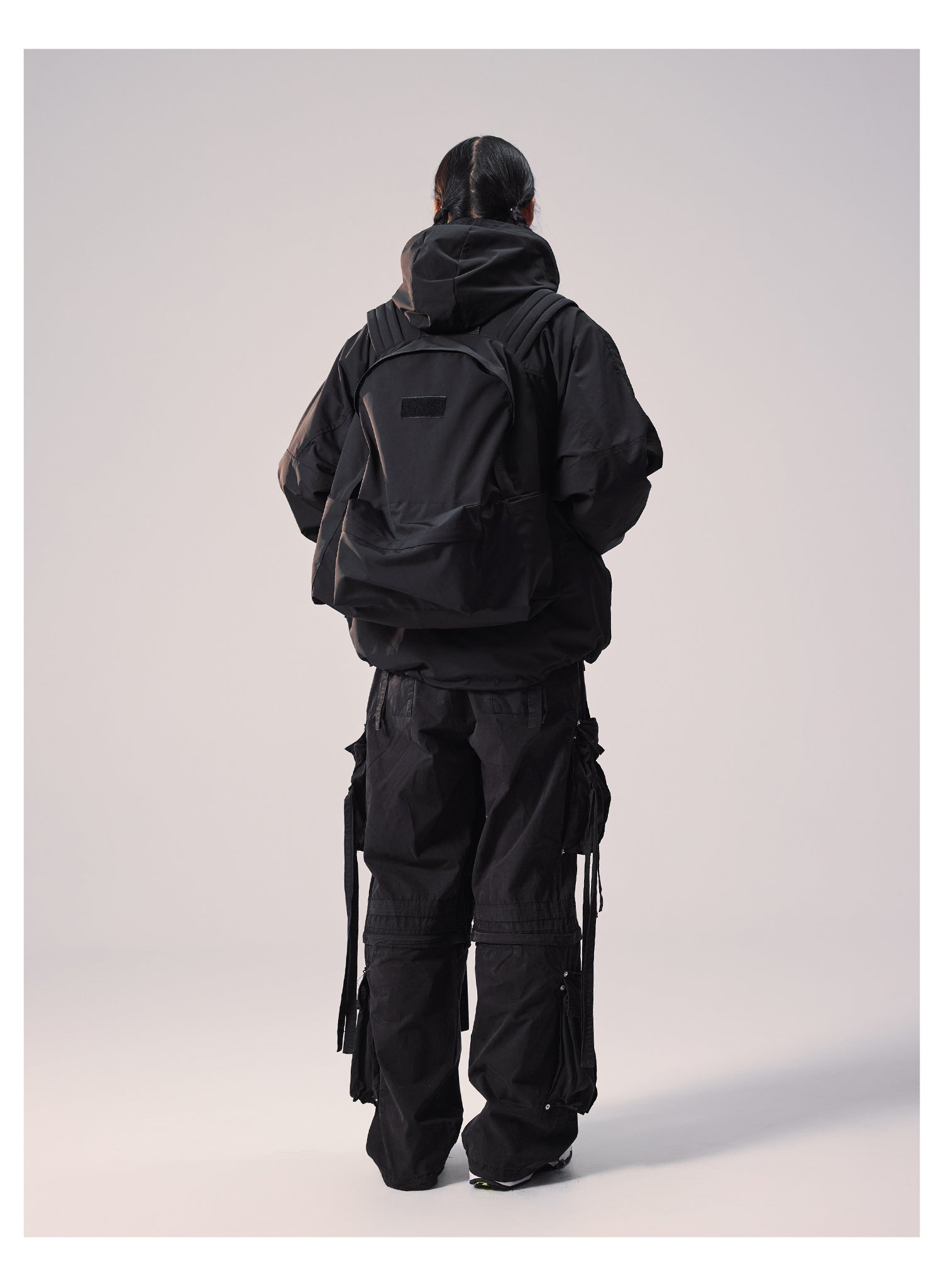 Remedy Backpack Design Hooded Windbreaker Jacket