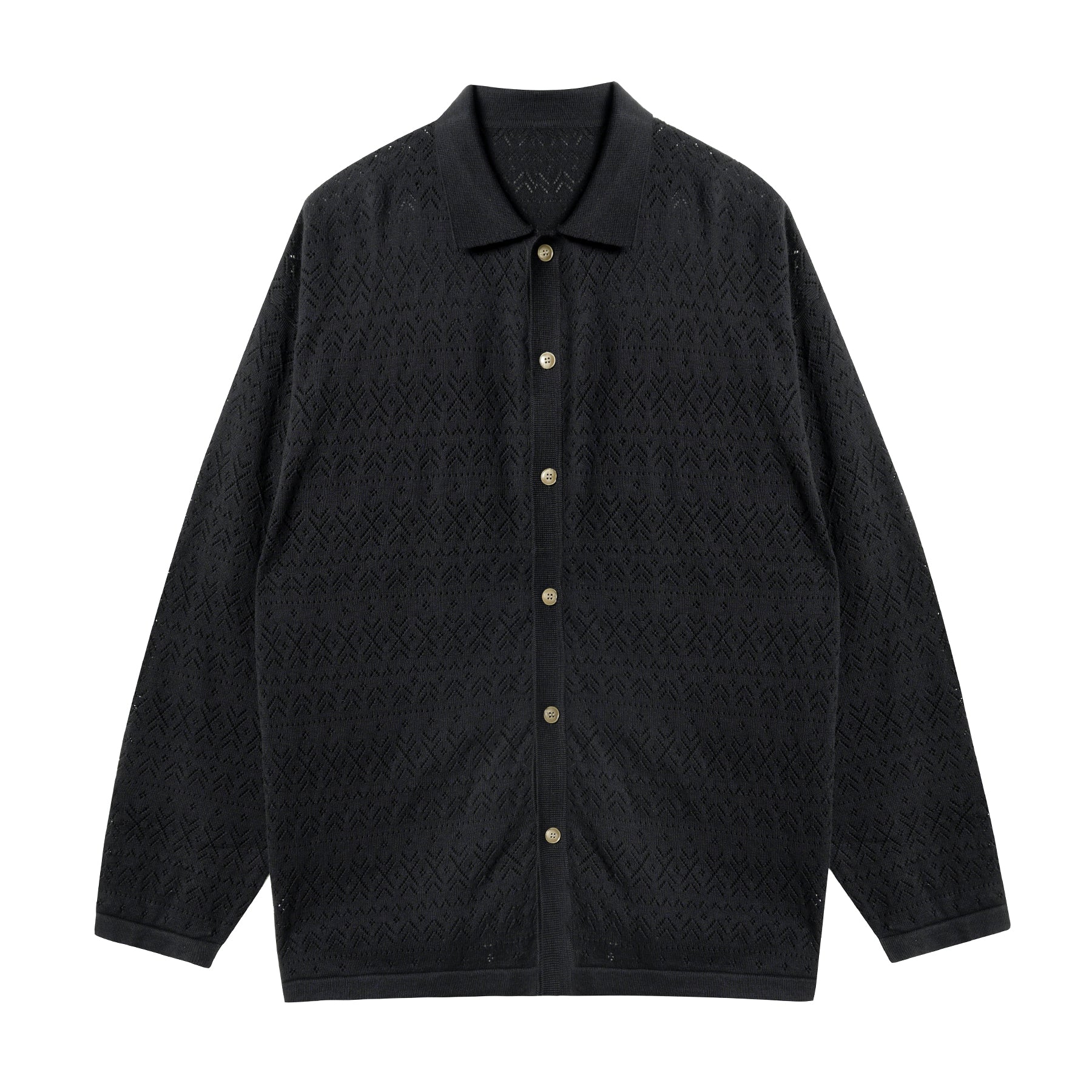 JHYQ Mesh Hollow Knit Cardigan