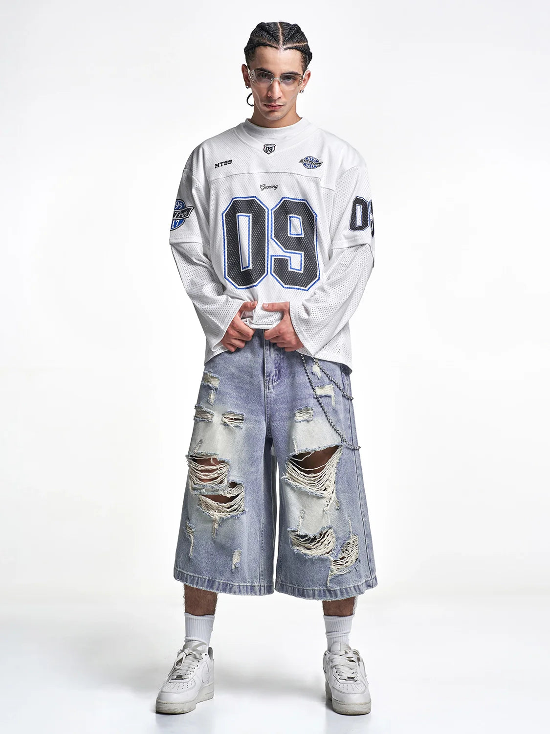 F3F Select 09 Numbered Mesh Long Sleeve Hockey Jersey