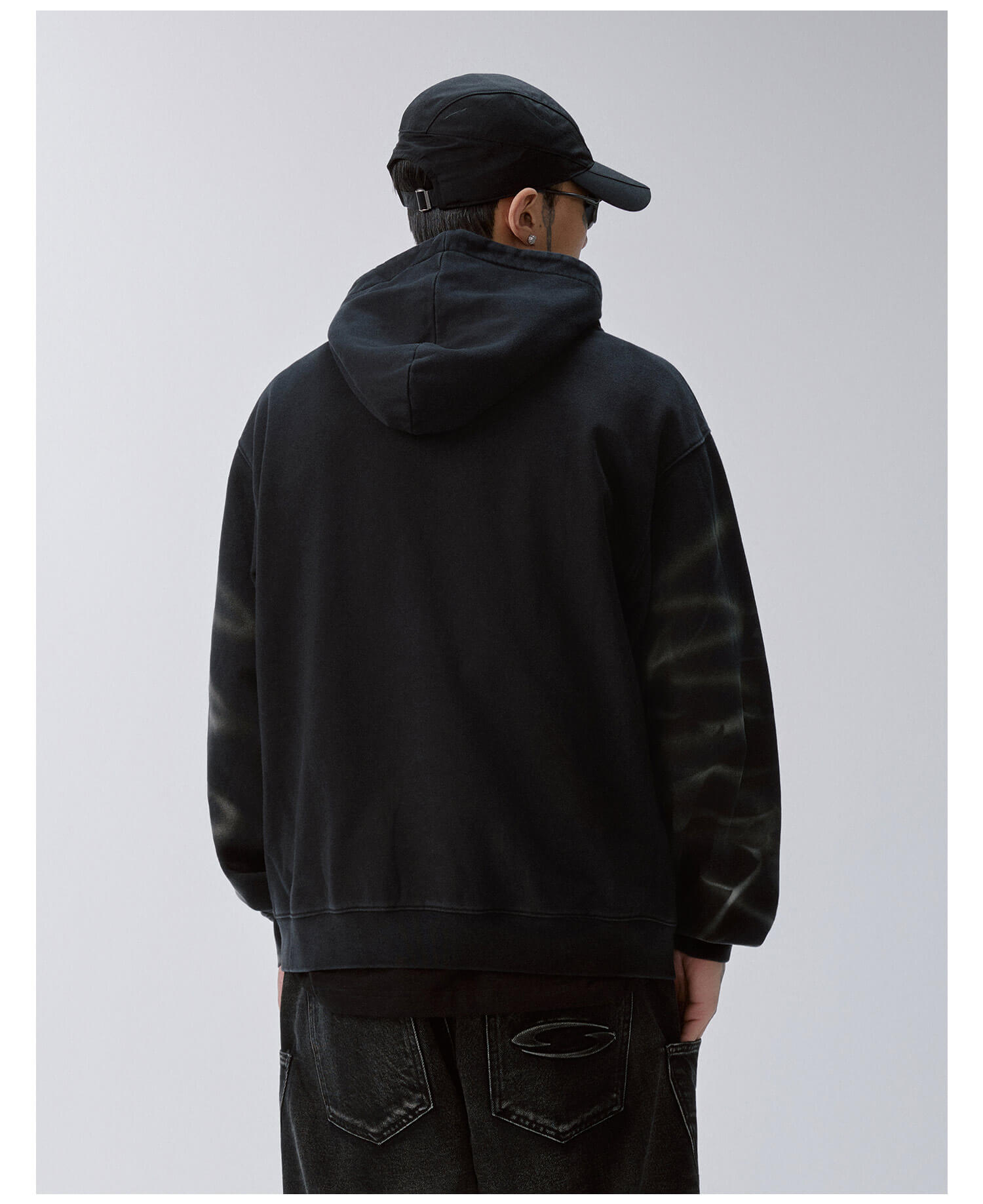 F2CE Tie Dye Distressed Embroidered Hoodie