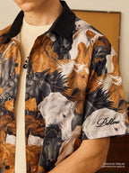PRBLMS Fun Horse Galloping Short Sleeved Shirt
