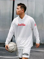 JUST VIBE Hooded Quick Dry Basketball Jersey