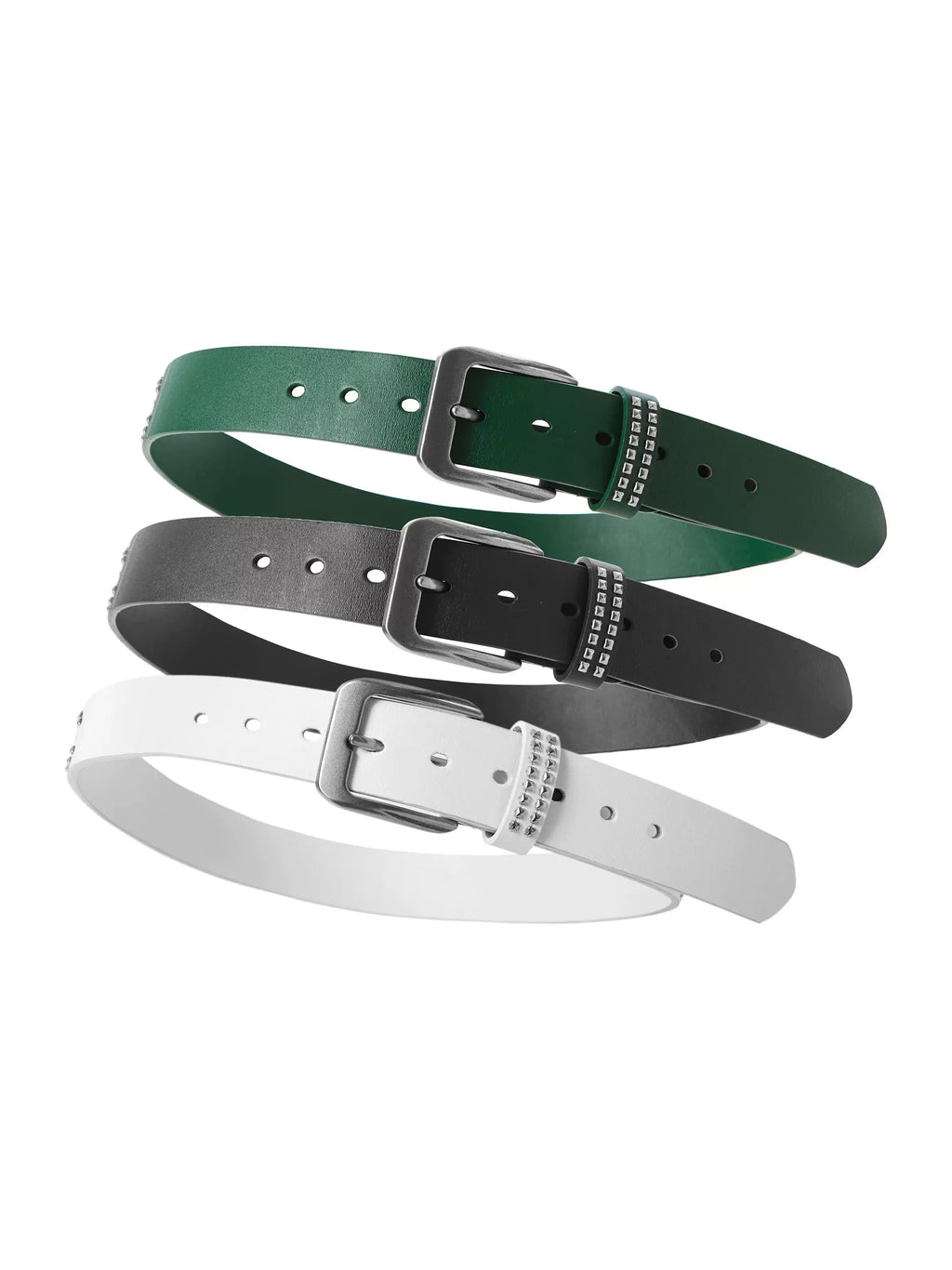 KARMANISTIC Punk Studded Logo Belt