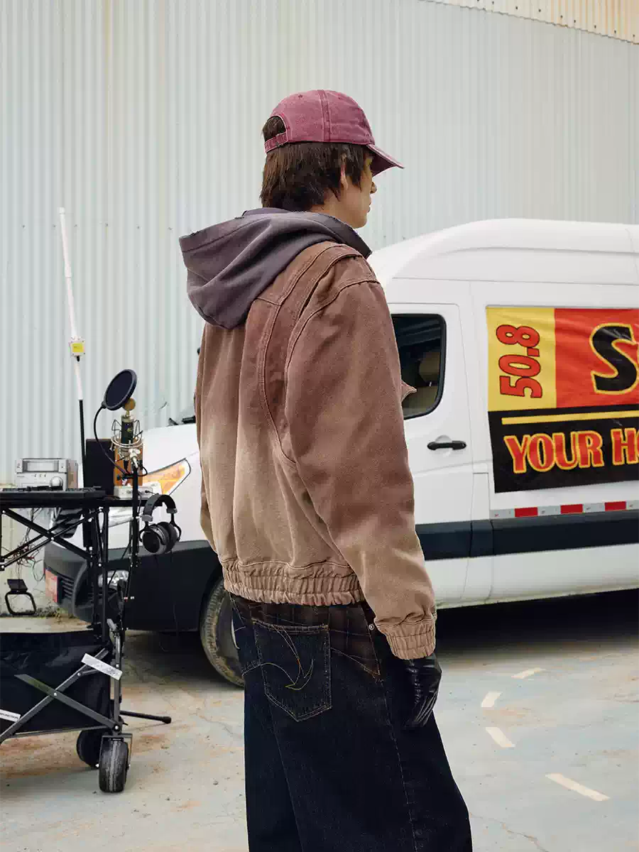 SOD Co. Aged Heavy Washed Deconstructed Carpenter Jacket