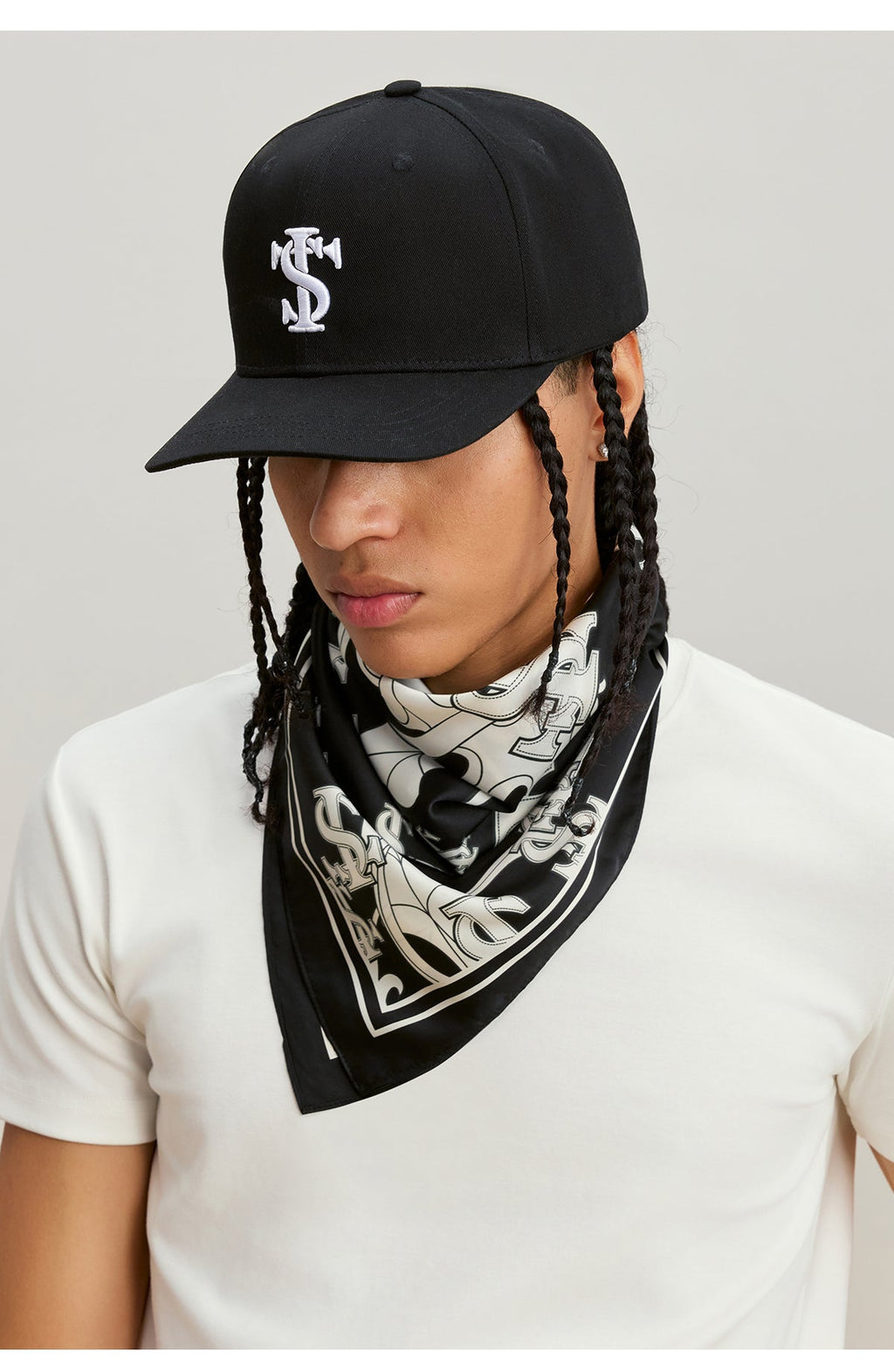 Small Town Kid Cross Logo Square Scarf / Bandana