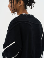 Harsh and Cruel Deconstruction Distressed Knit Sweater