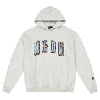 MEDM Animal Leather Logo Patch Hoodie