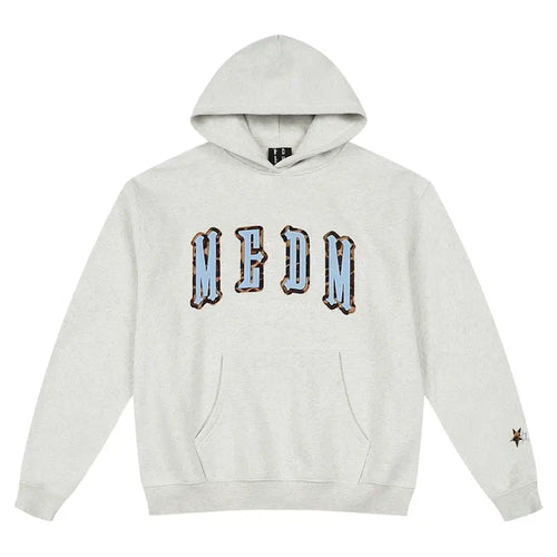 MEDM Animal Leather Logo Patch Hoodie