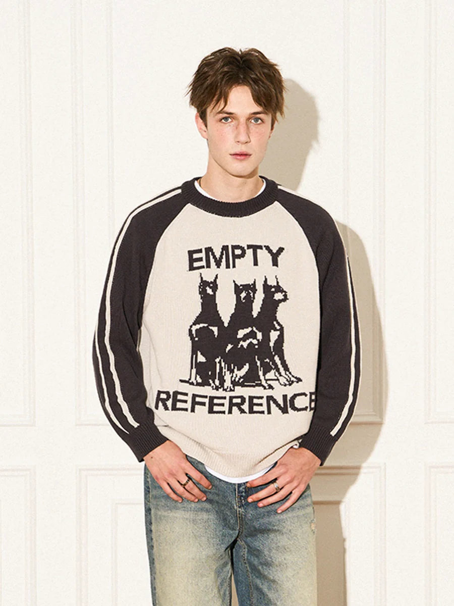 EMPTY REFERENCE Doberman Knit Sweater