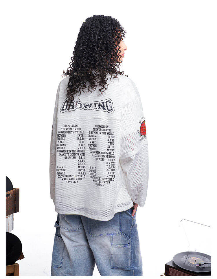 F3F Select 99 V Neck Mesh Long Sleeve Jersey