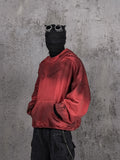UNDERWATER Ashes Red Dirty Dye Old Deconstructed Destruction Hoodie