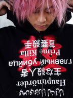 TGFCLUB Prime Killer Graphic Cropped Zip Up Hoodie