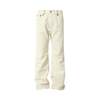 YADcrew Leather Rivet Flare Pants
