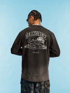 1807 Dice Old Print Aged Long Sleeve Tee