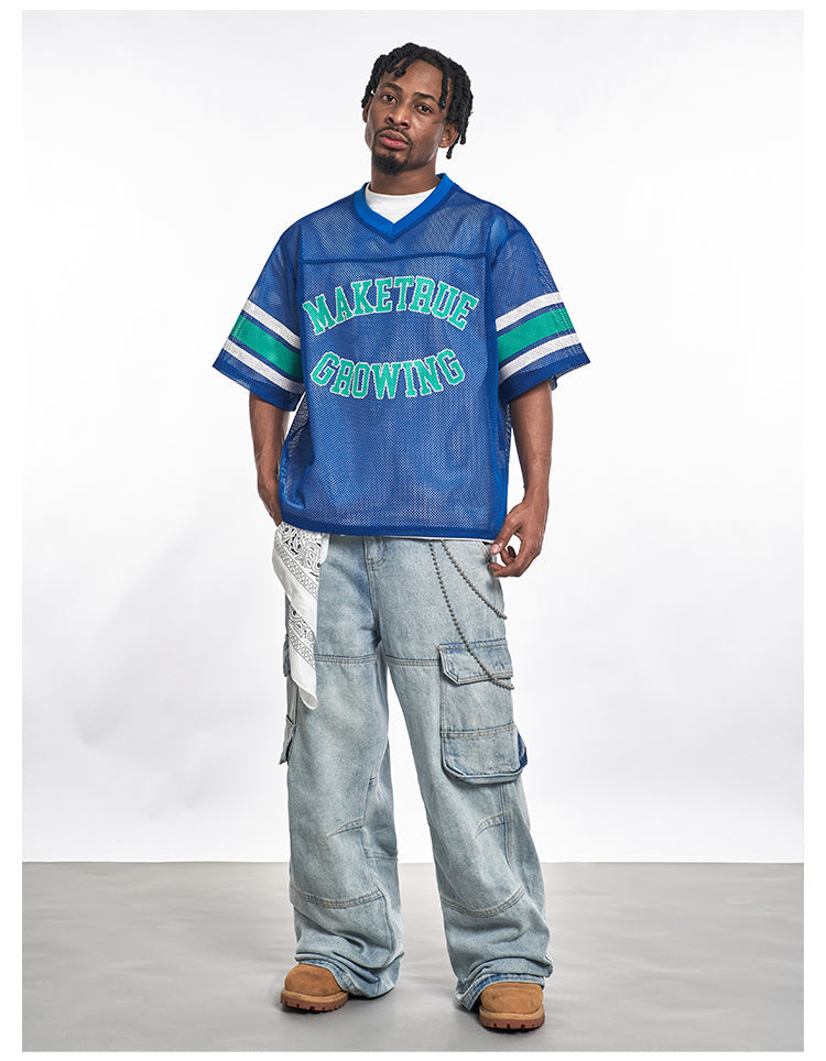 F3F Select Letter Printed Mesh Hockey Jersey