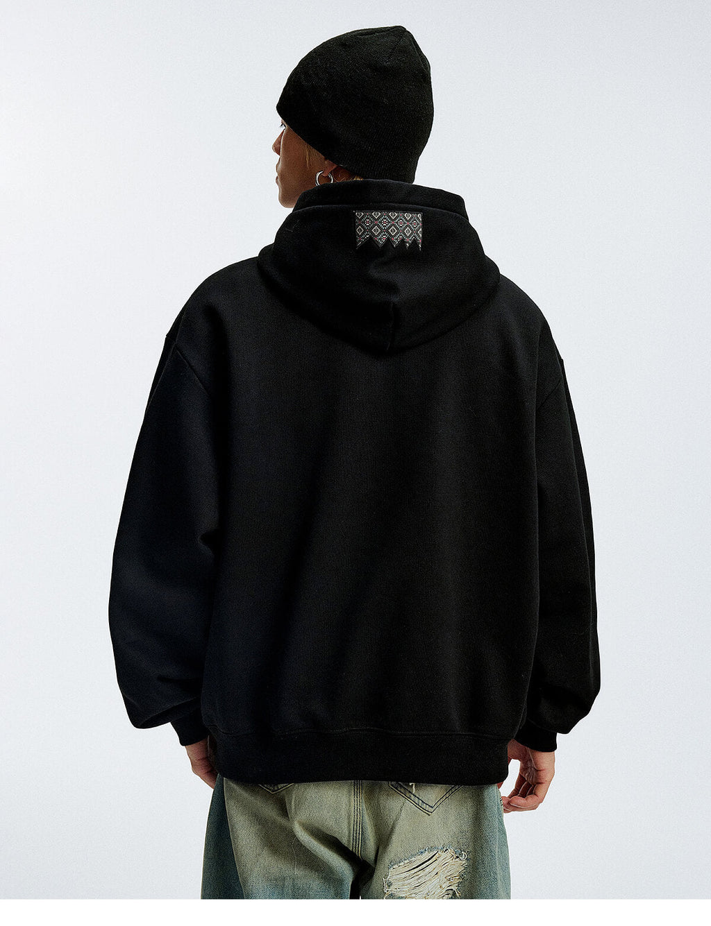 MEDM Ethnic Patchwork Hoodie