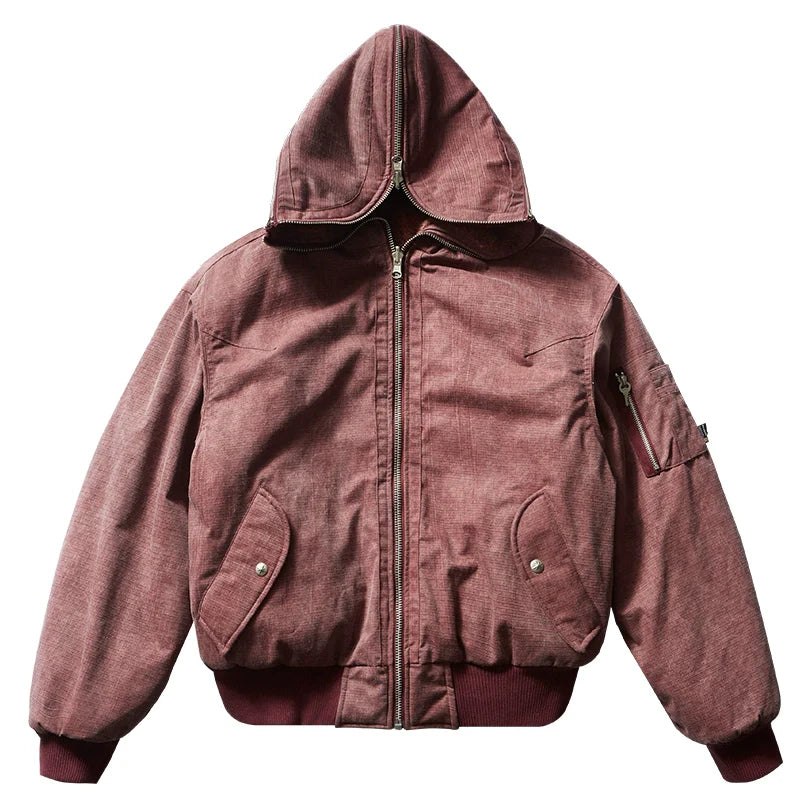 Remedy Multi Zipper Reversible MA-1 Bomber Jacket