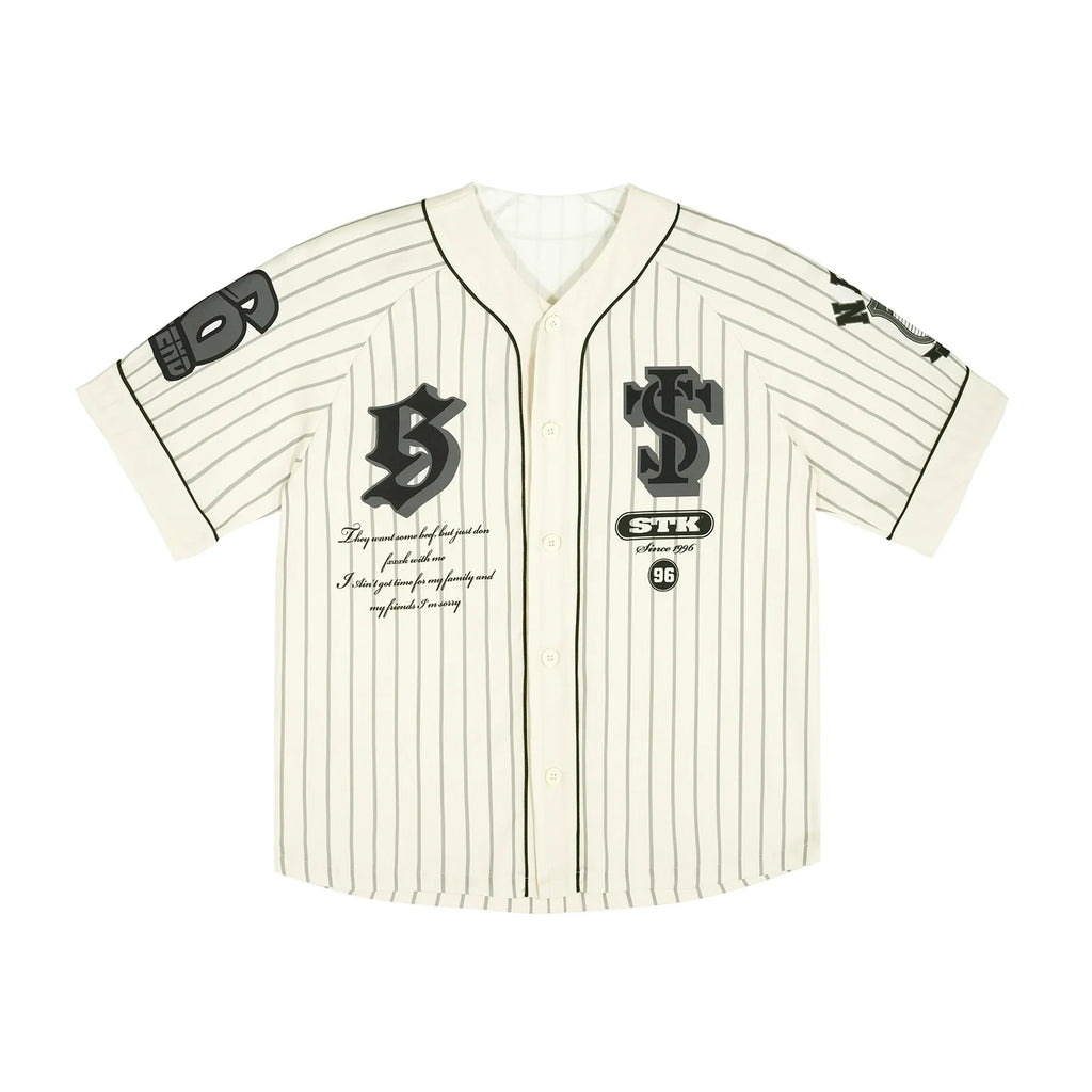 Small Town Kid Striped Baseball Shirt