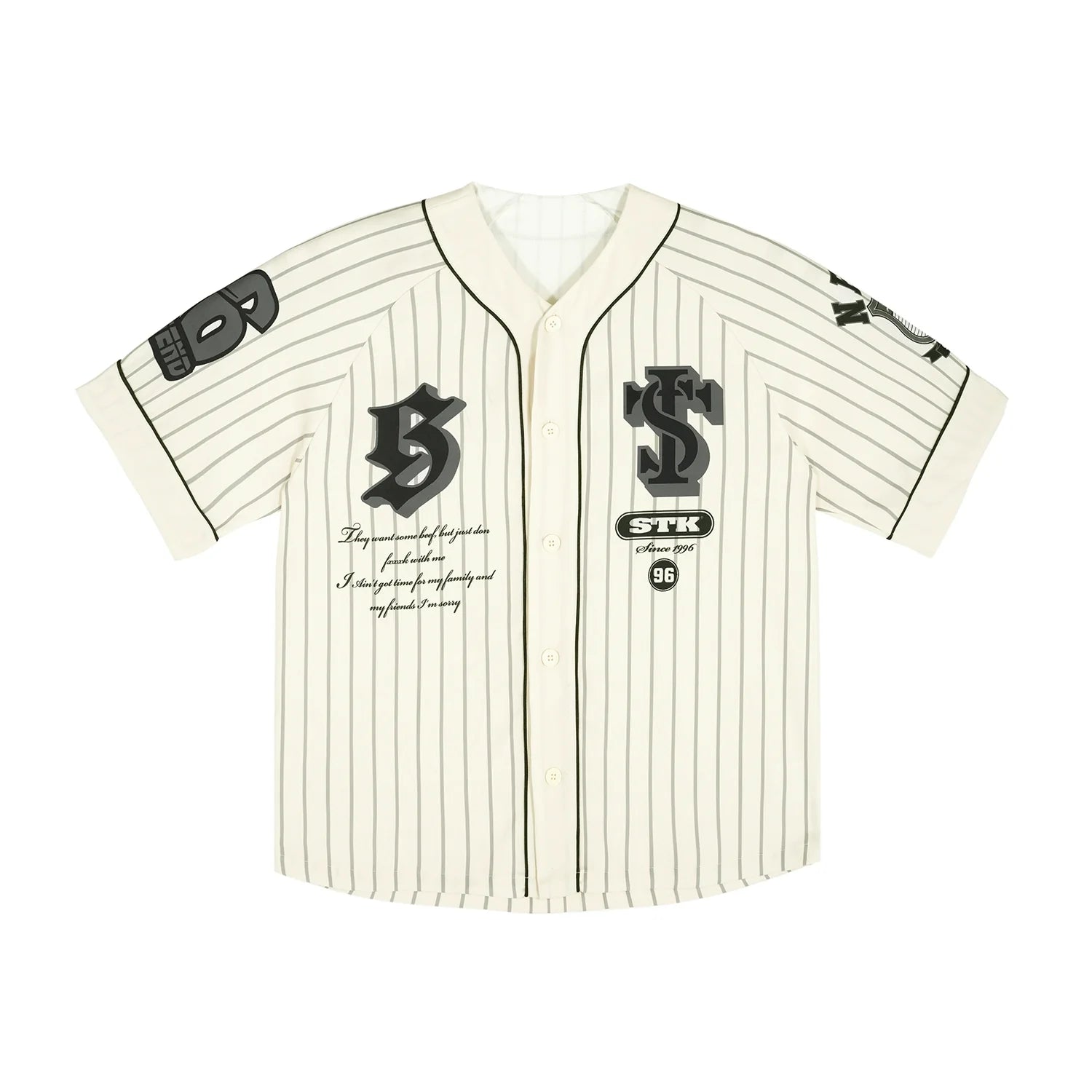 Small Town Kid Striped Baseball Shirt