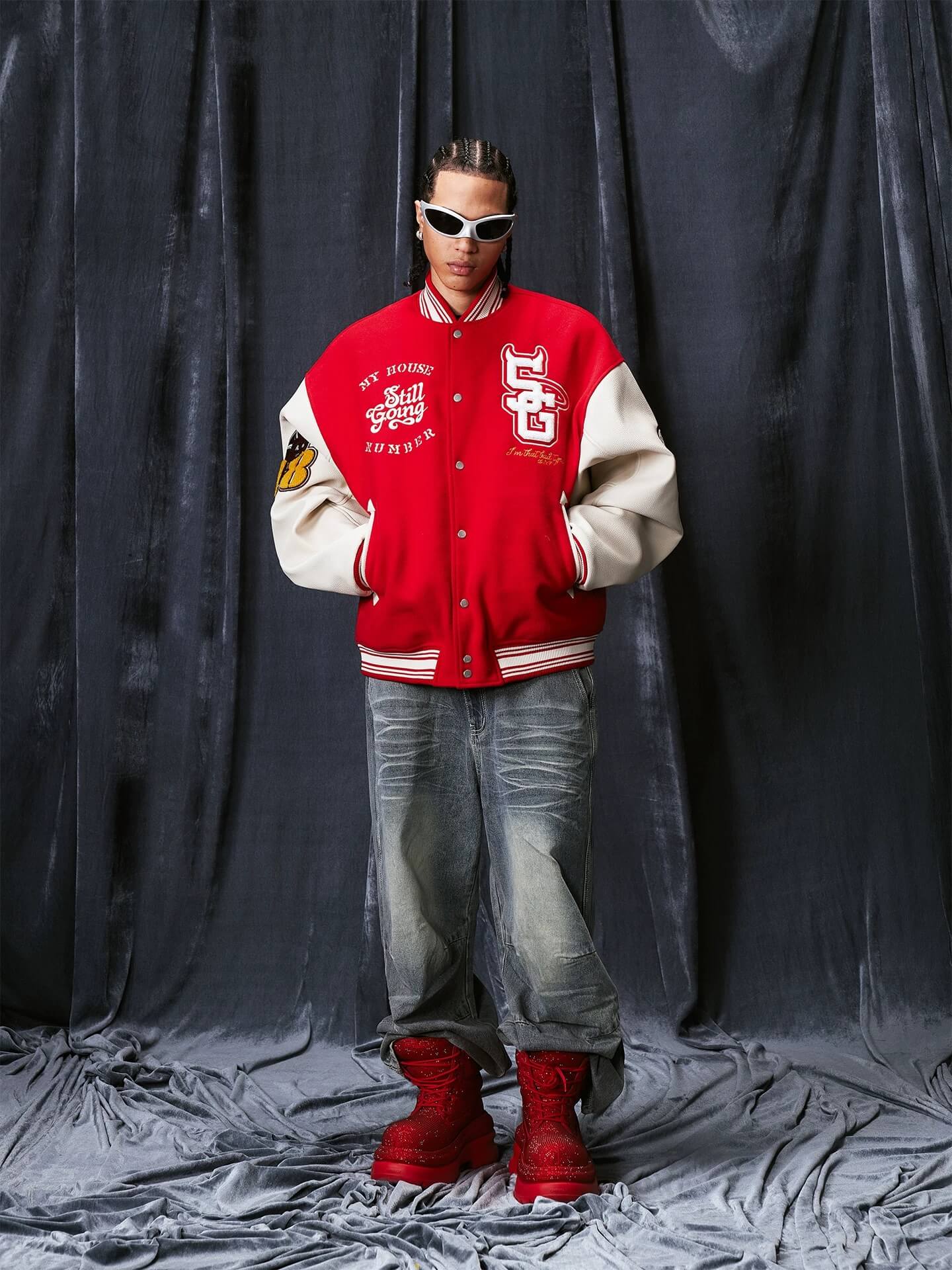 1807 Devil Angel Varsity Jacket