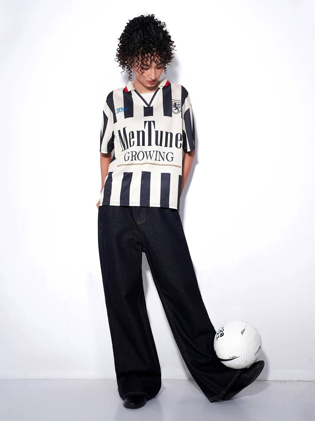 F3F Select Parody Striped Short Sleeve Soccer Jersey