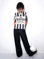 F3F Select Parody Striped Short Sleeve Soccer Jersey