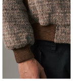 S45 Pearl Studded Fur Varsity Jacket