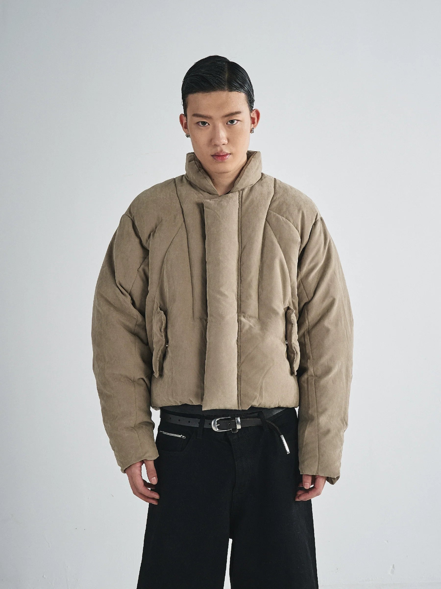 RUSURE Brushed Short Down Jacket