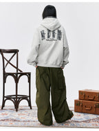 MEDM Ethnic Paisley Patch Embroidered Hoodie