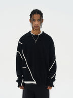 Harsh and Cruel Deconstruction Distressed Knit Sweater