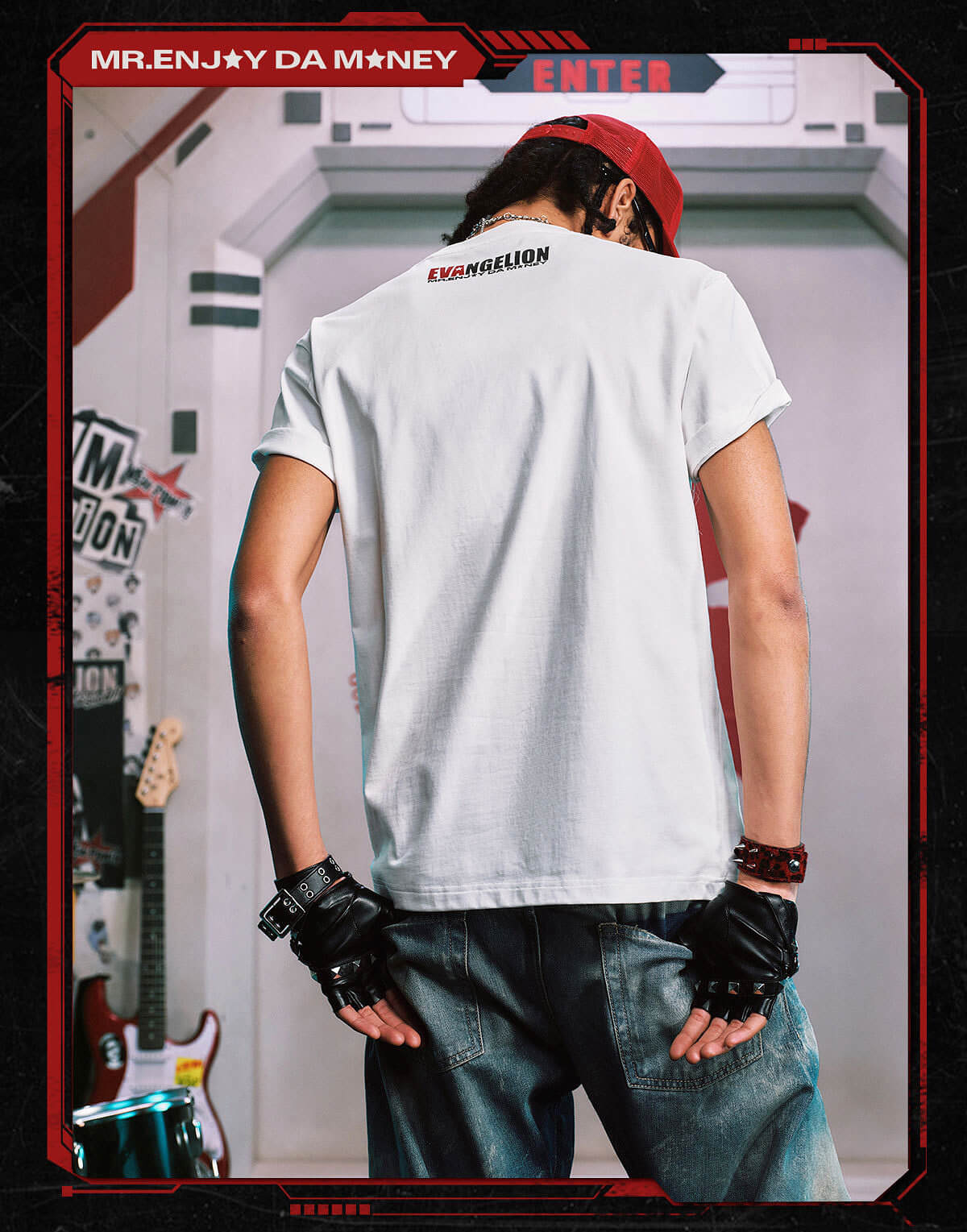 MEDM x EVA NEVER END Vintage Character Poster Print Tee