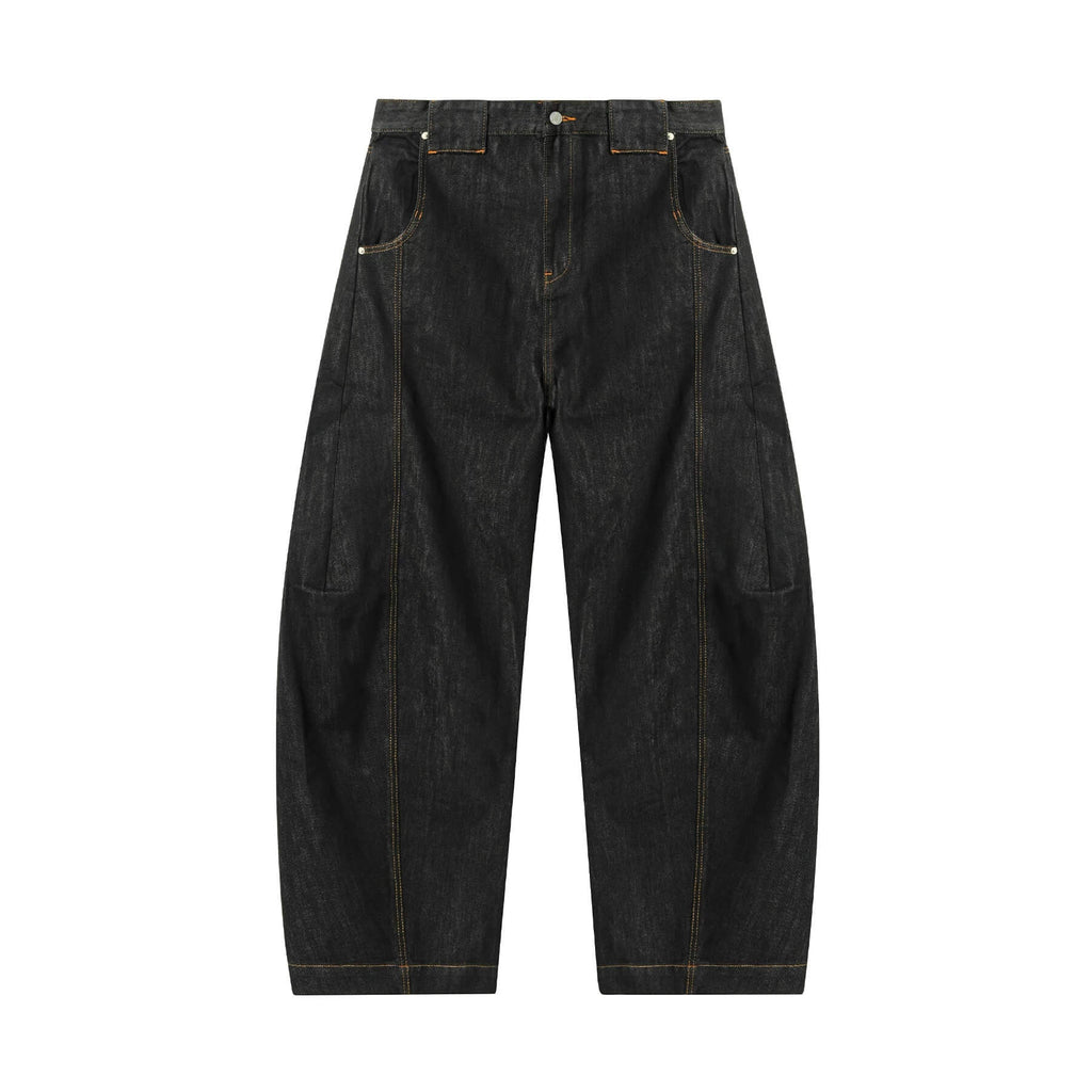 JHYQ Black Machete Baggy Jeans