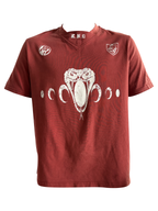 KARMANISTIC Old Washed Snake Head Print Tee