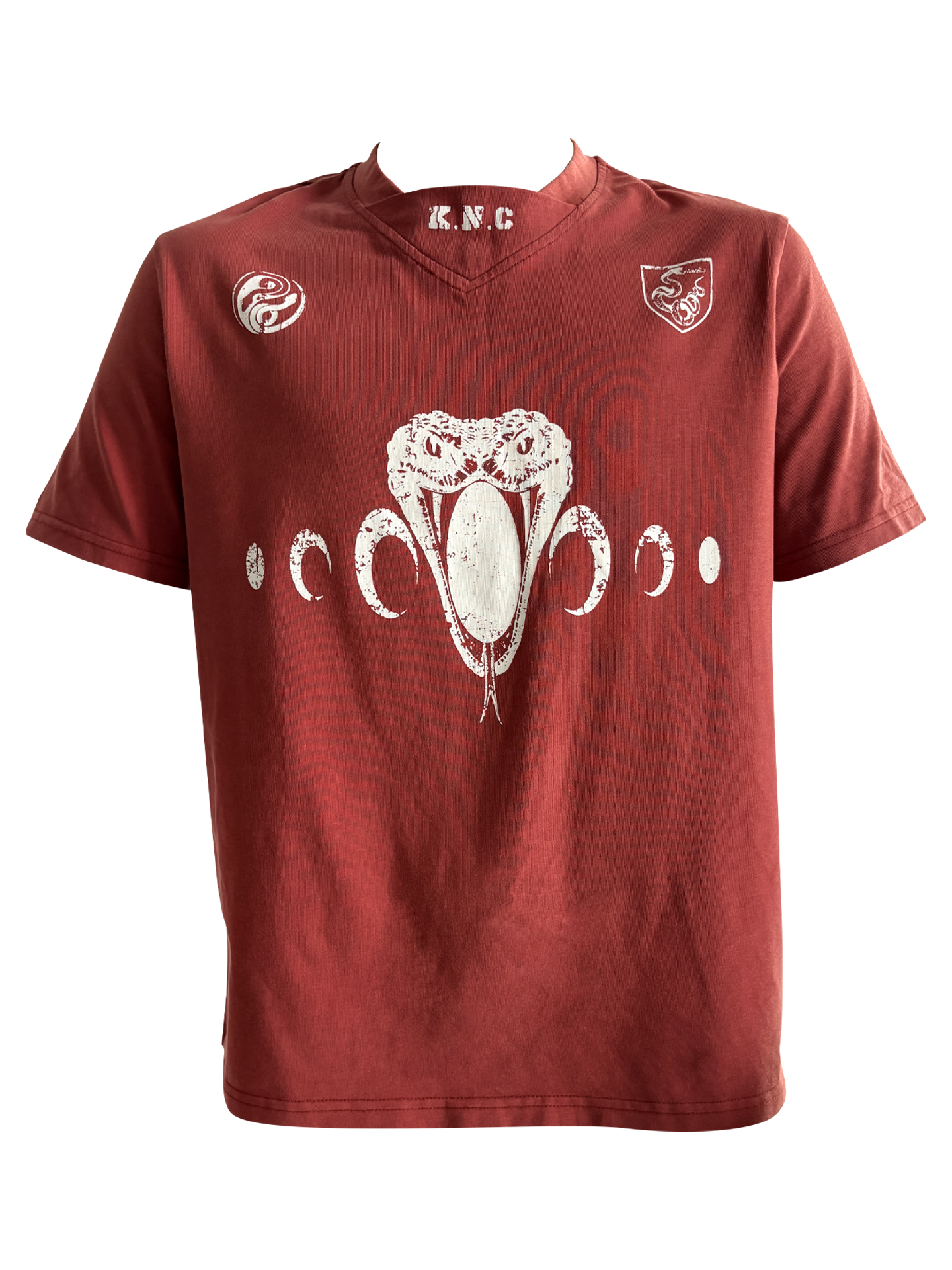KARMANISTIC Old Washed Snake Head Print Tee