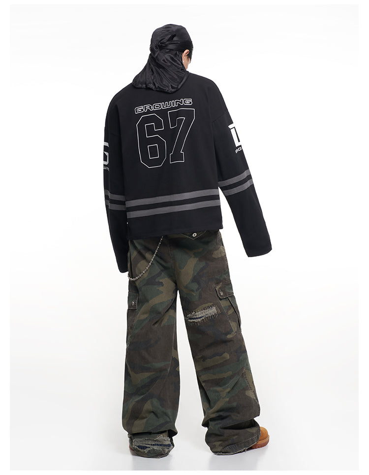 F3F Select 67 Number Long Sleeve Hockey Jersey
