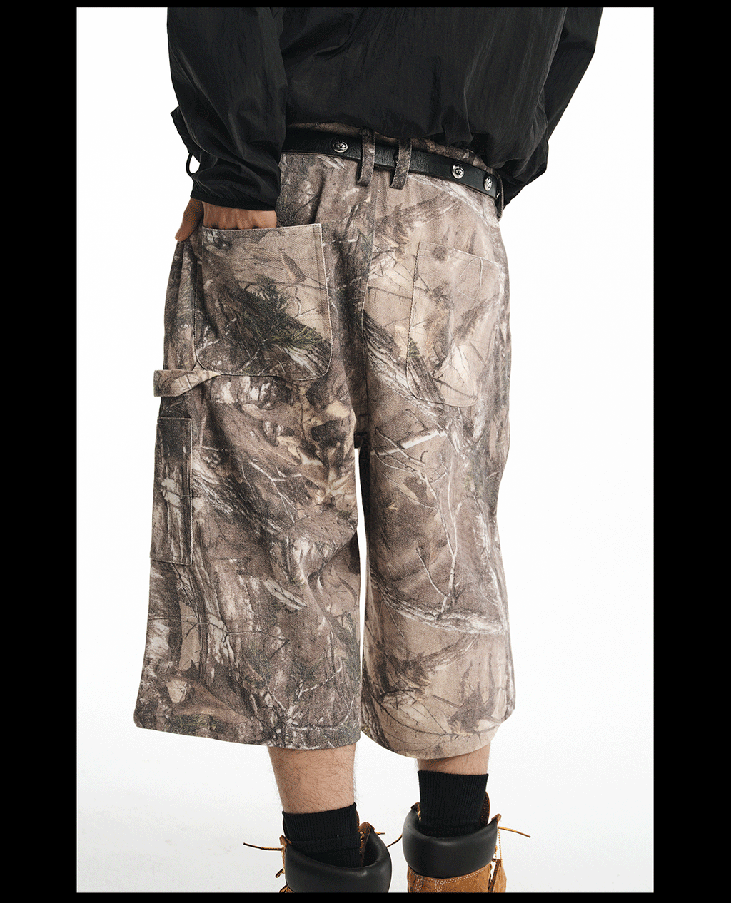 NOVACAM Tree Camouflage Work Baggy Shorts