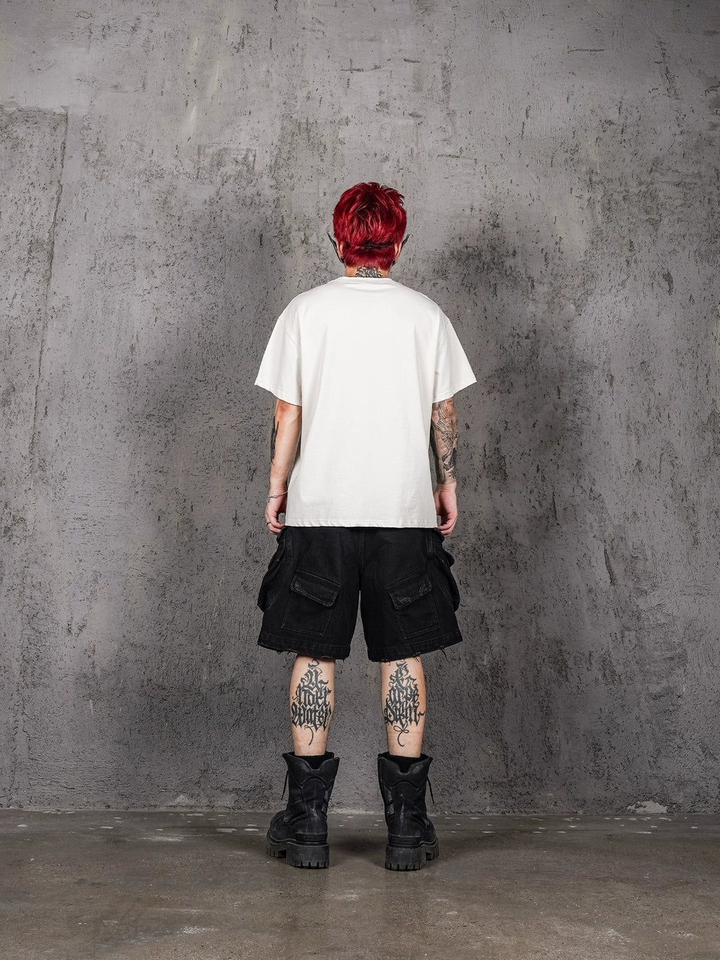 UNDERWATER Fallen Angel Print Distressed Tee
